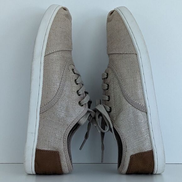 Toms Donovan Khaki Lace Up Sneakers 6.5 - Picture 6 of 9